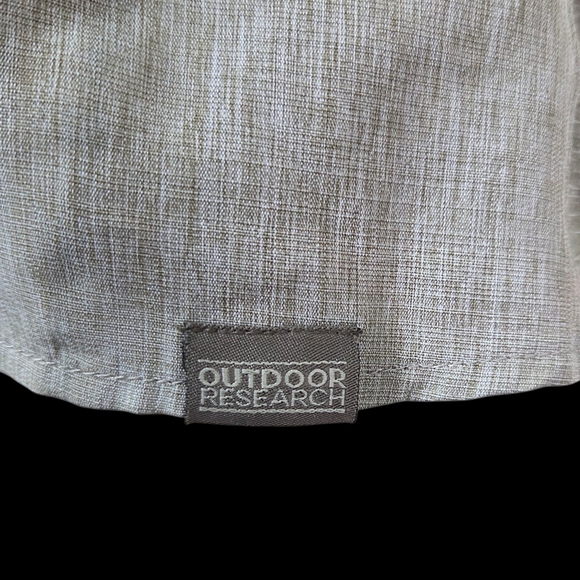 Outdoor Research Light Brown Casual Button Down Shirt With Roll Tab Sleeves L - Picture 5 of 8